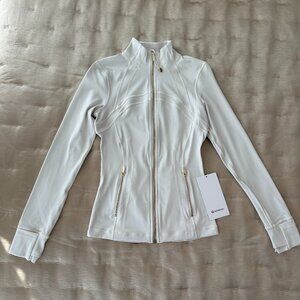 NWT lululemon Define Jacket Nulu Light Ivory/Gold - Size 6